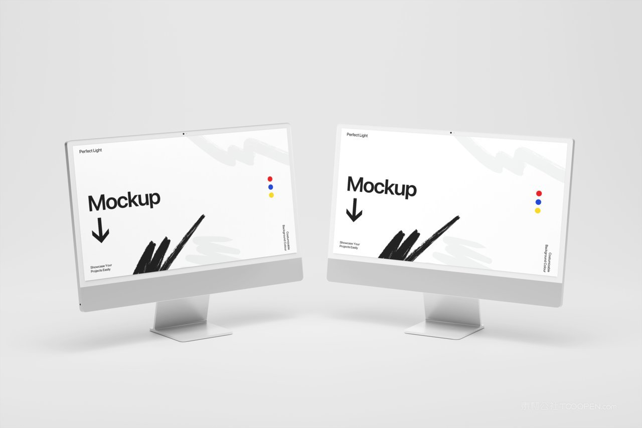 现代电脑屏幕样机