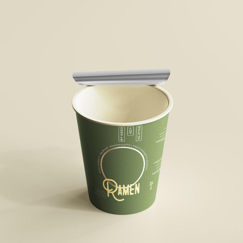 酸辣粉桶装泡面即食品包装展示样机 (3)