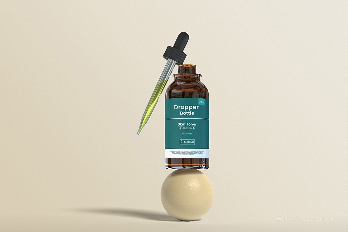 精华液滴管瓶样机