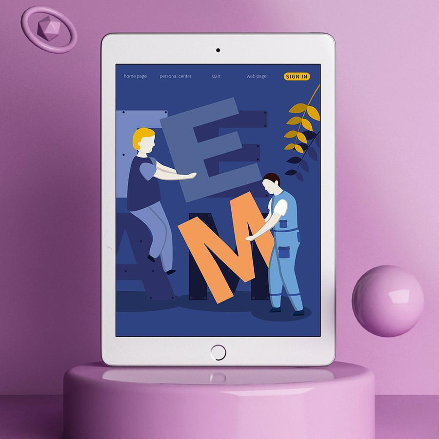 电脑笔记本显示屏桌面ui样机 (3)