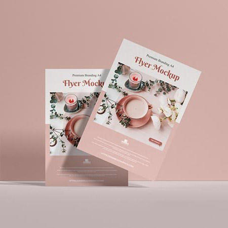 A4传单样机模板