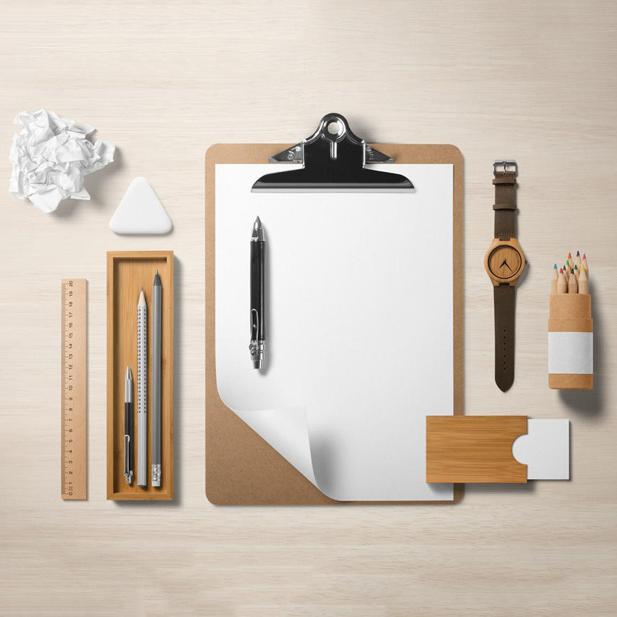 办公记录顶视图场景