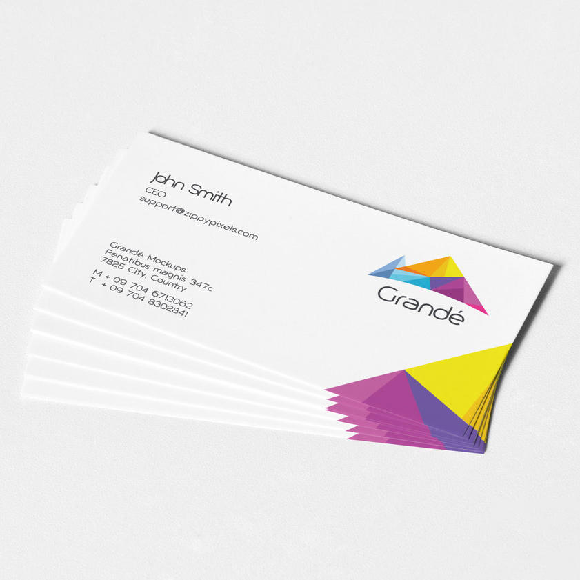 白色精美高清名片样机