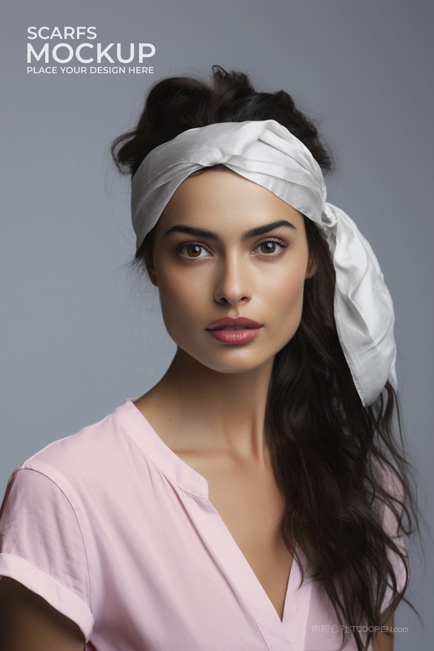 【2040期】25款女生头巾丝巾样机 (21)