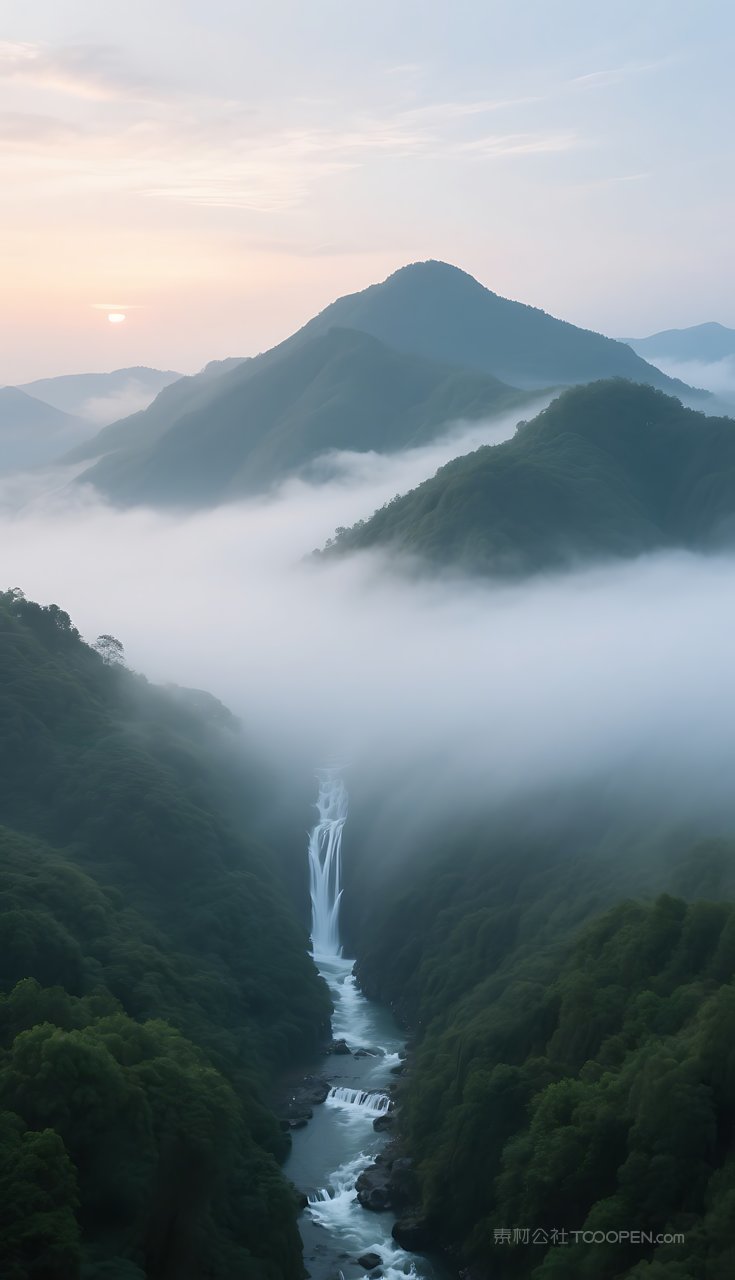 山水群山风景河流湖泊景色唯美山峰