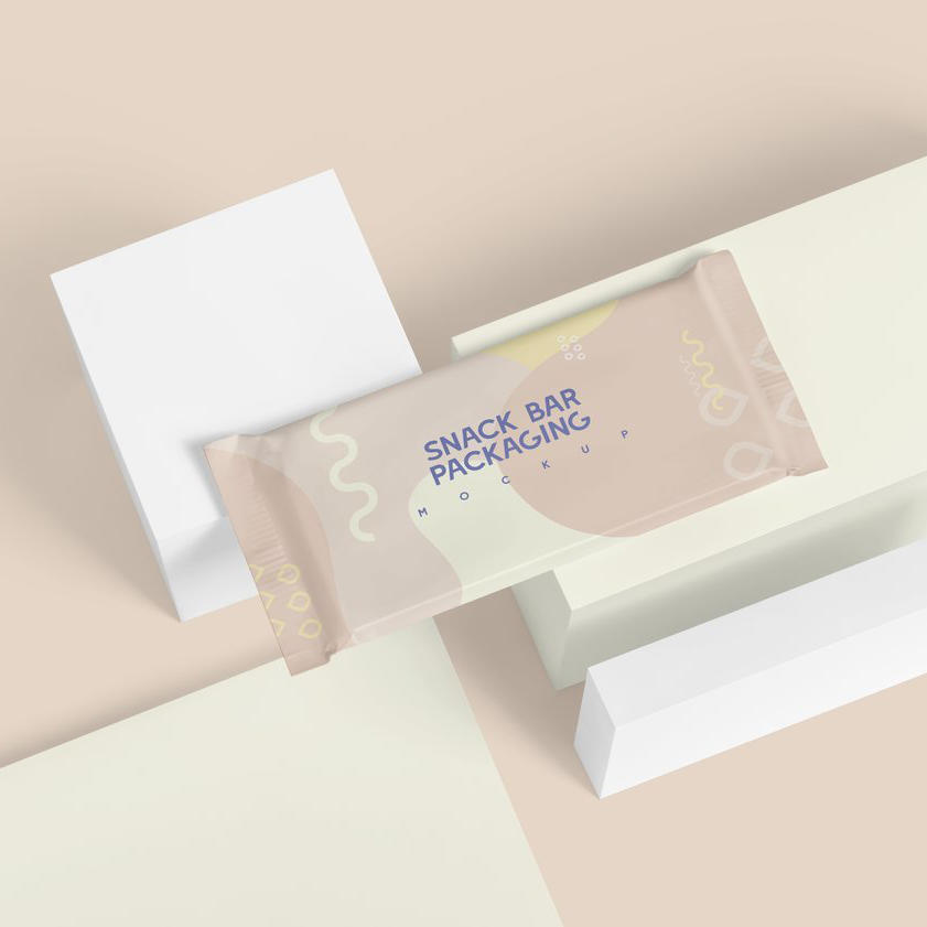 长方形小零食巧克力饼干包装展示样机 (2)