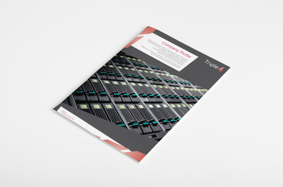 企业手册竖版骑马钉画册样机 (3)