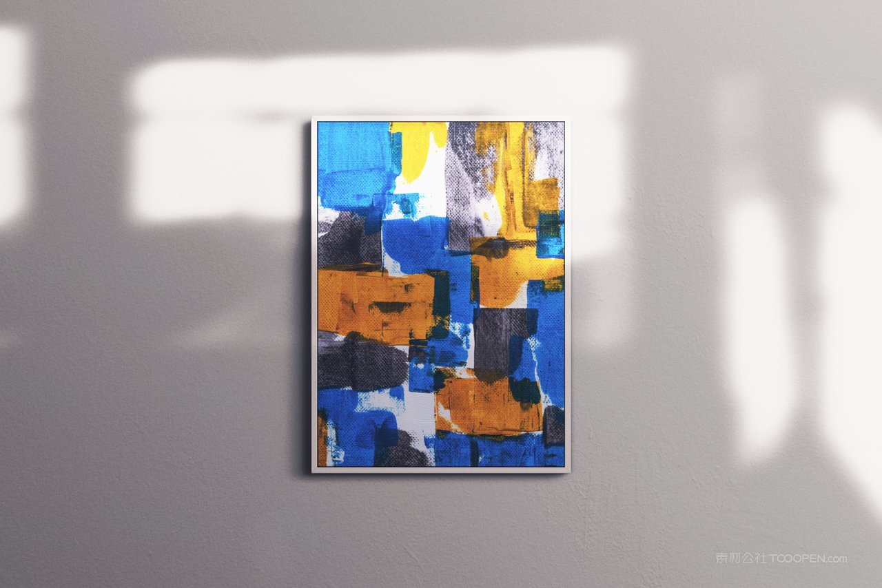 【2048期】客厅装饰画场景样机 (2)