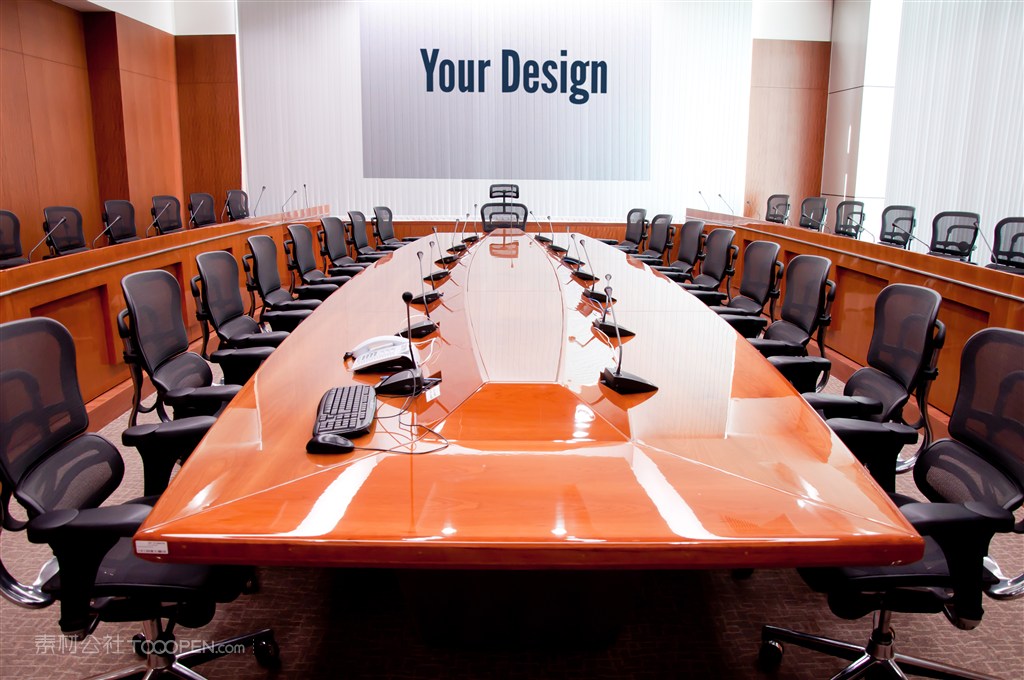 公司企业前台形象墙室内贴图样机设计模板效果VI素材PSD分层