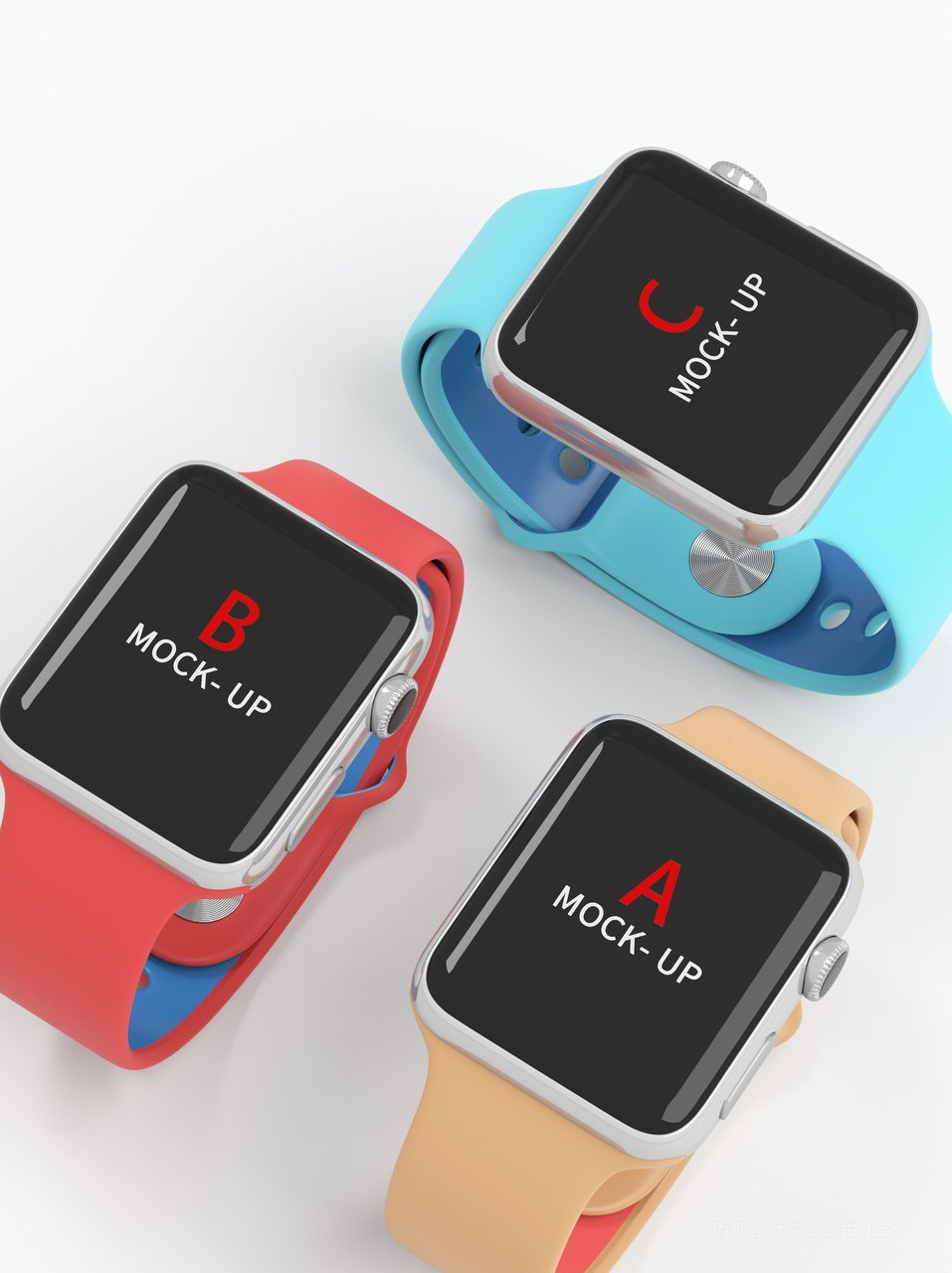 苹果手表表盘界面ui样机合集 (1)