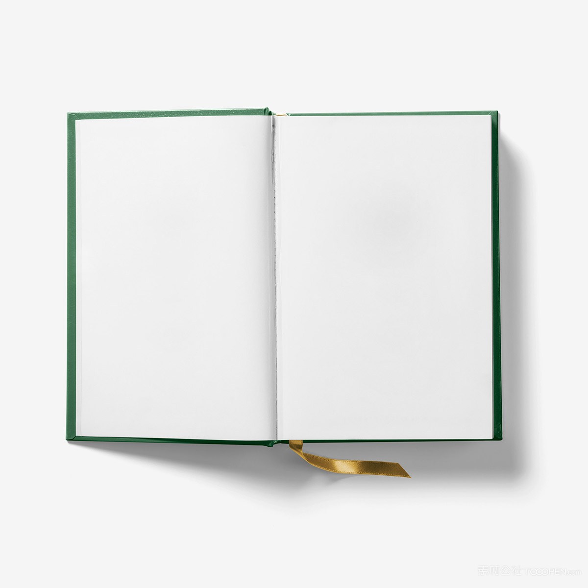 打开的精装书本贴图样机