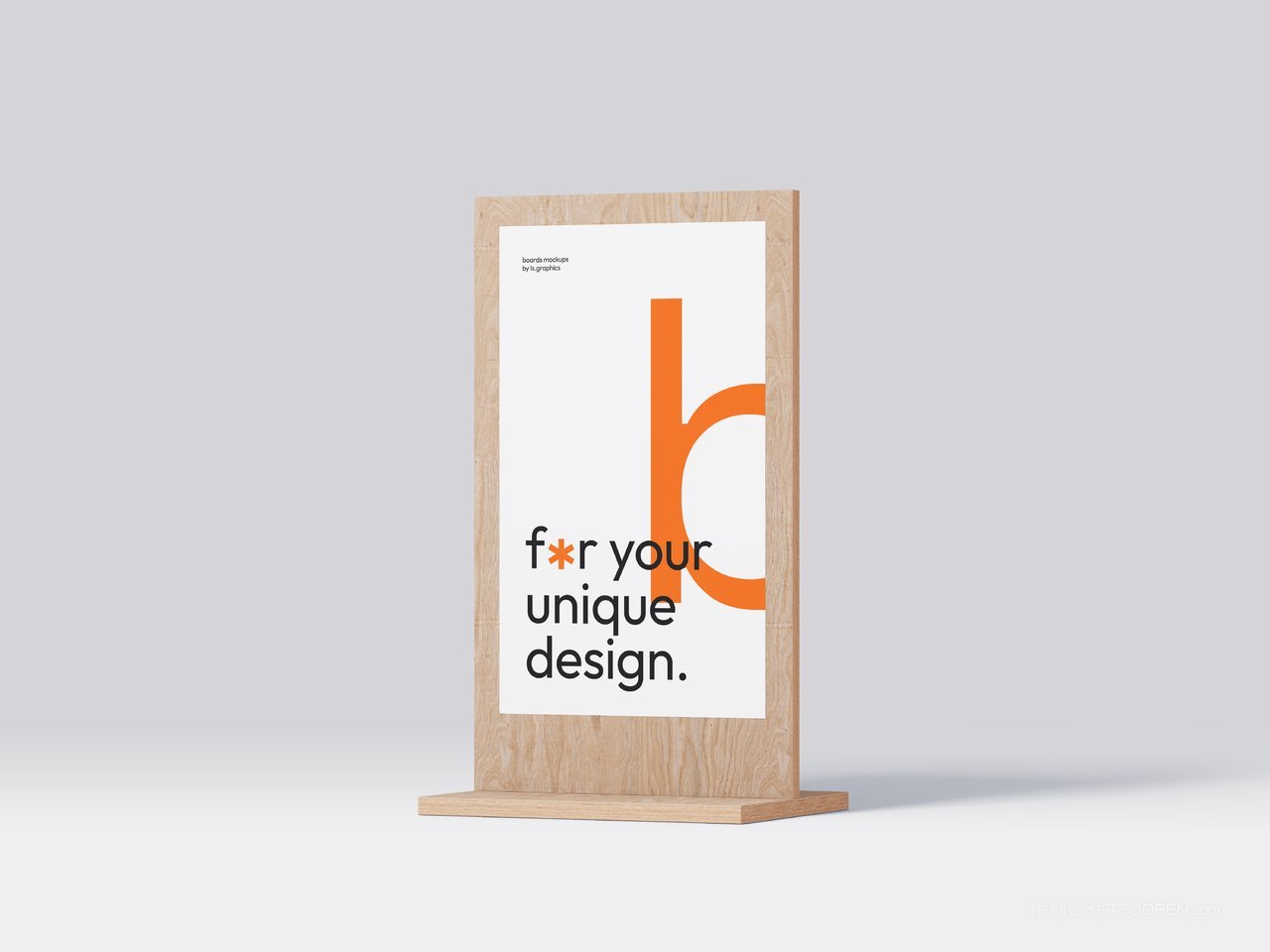 导视系统指示牌效果展示木制桌牌样机 (13)