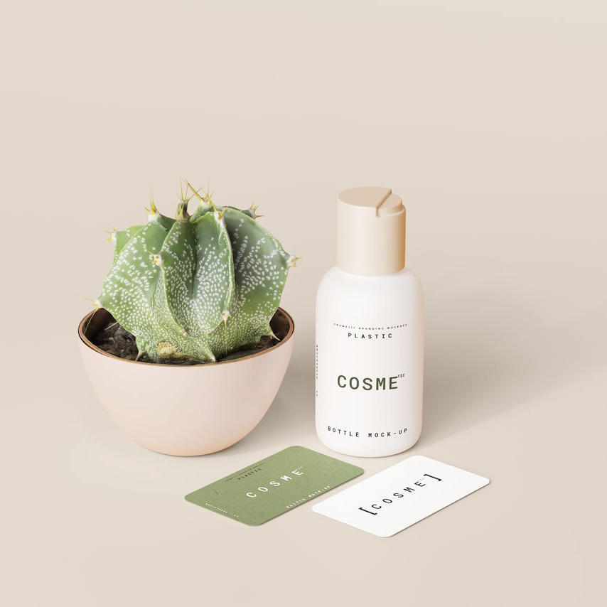 精华护肤产品小瓶装包装场景样机  (8)