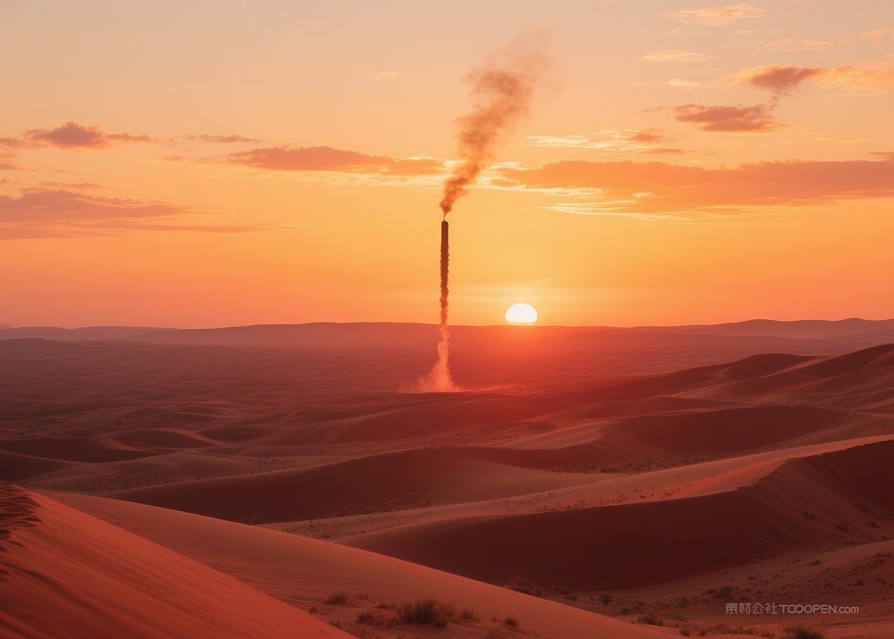 日落自然天空云层云彩唯美落日风景