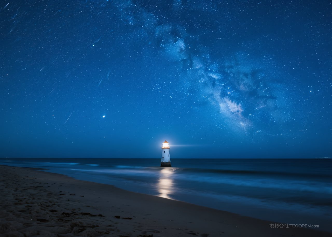 唯美自然大海天空海滩海边景观海景风景