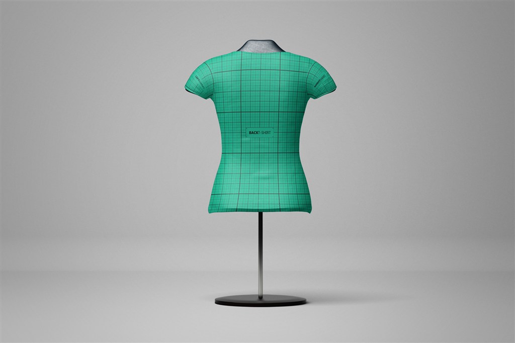 女装样机背面
