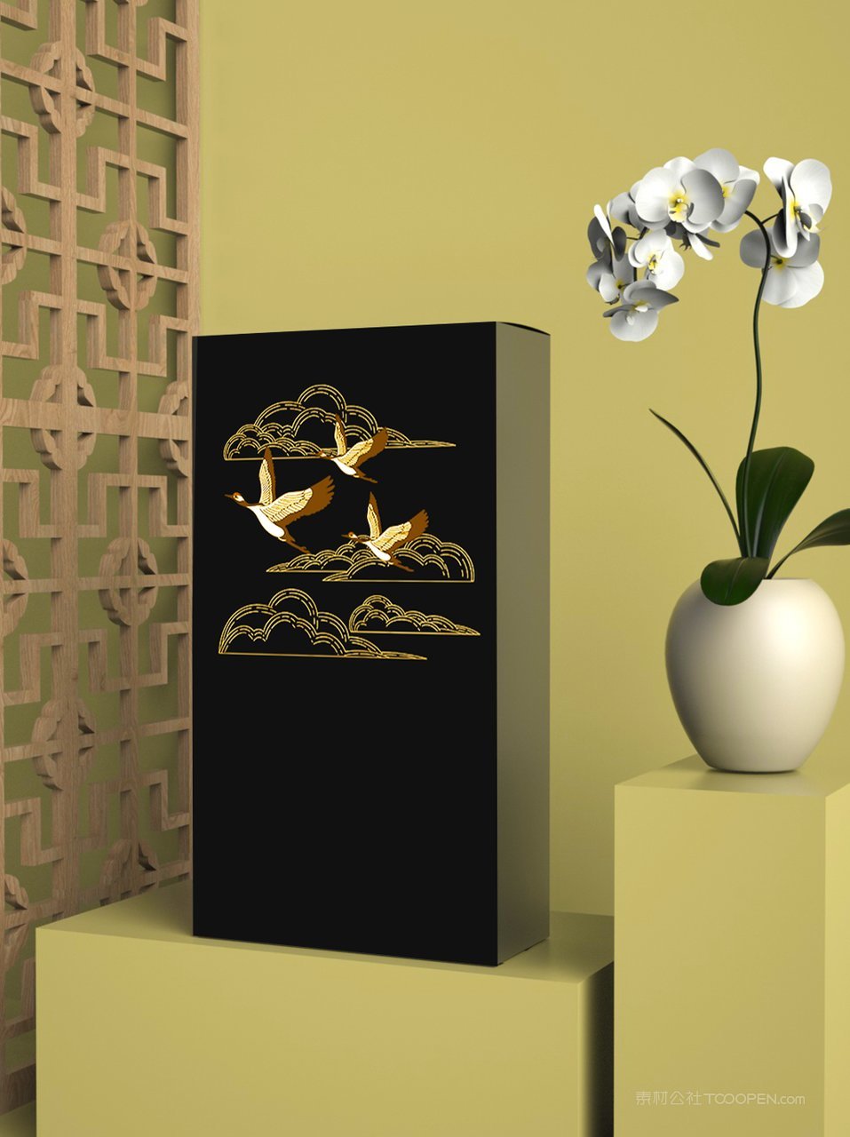 国潮文创商务中式礼盒样机