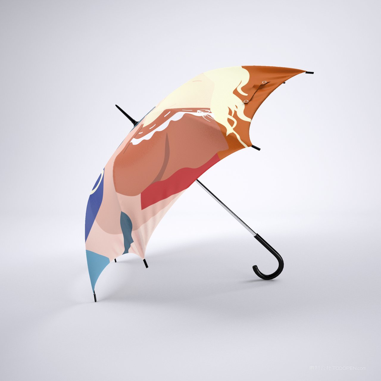 几何线条图形雨伞样图案设计样机 (2)