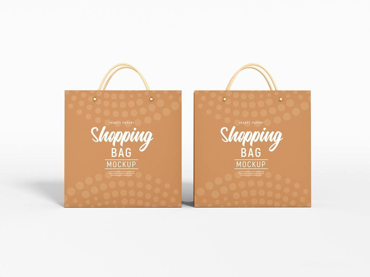 牛皮纸购物袋样机