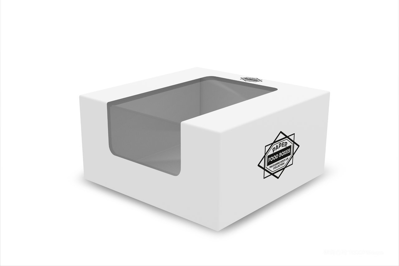 烘焙蛋糕面包店食品纸质包装贴图样机 (7)