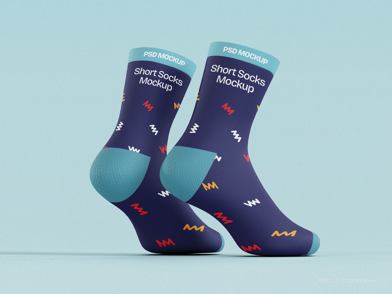 短袜图案设计样机