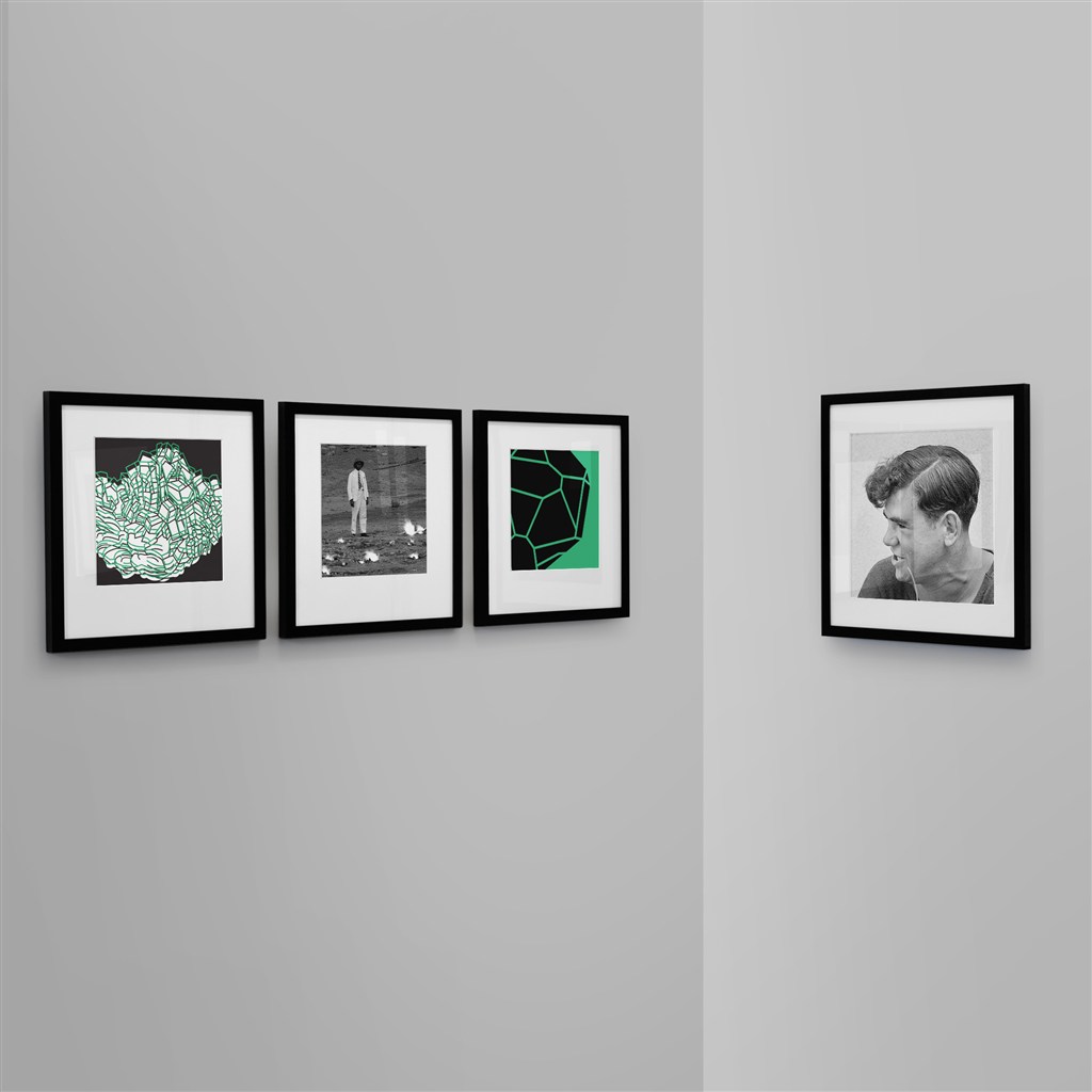 墙上相框样机模板