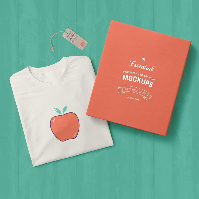 男士工作广告短袖T恤女士文化衫贴图样机设计模板效果VI素材PSD分层