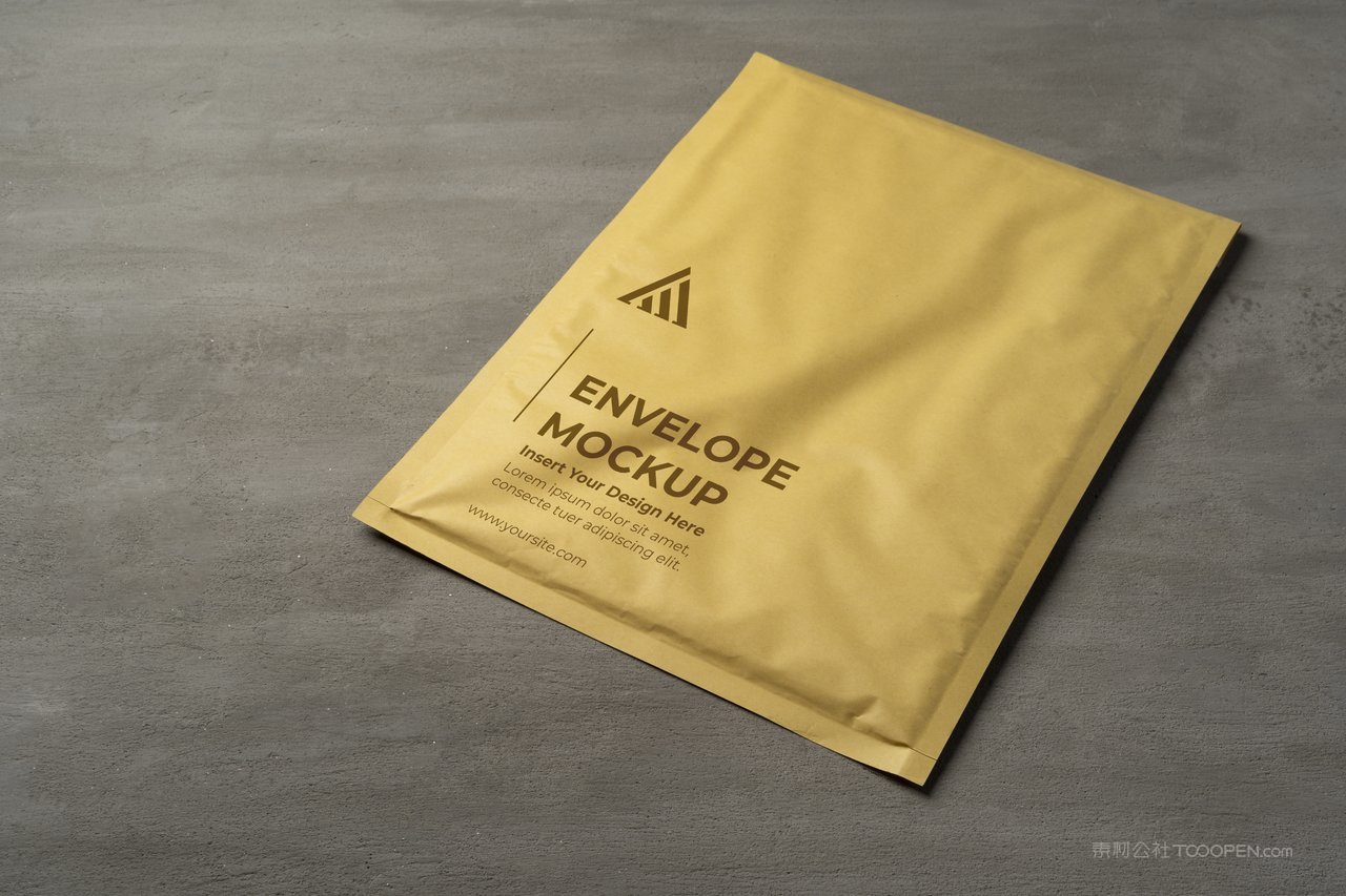 黄色信封快递袋文件袋样机 (7)