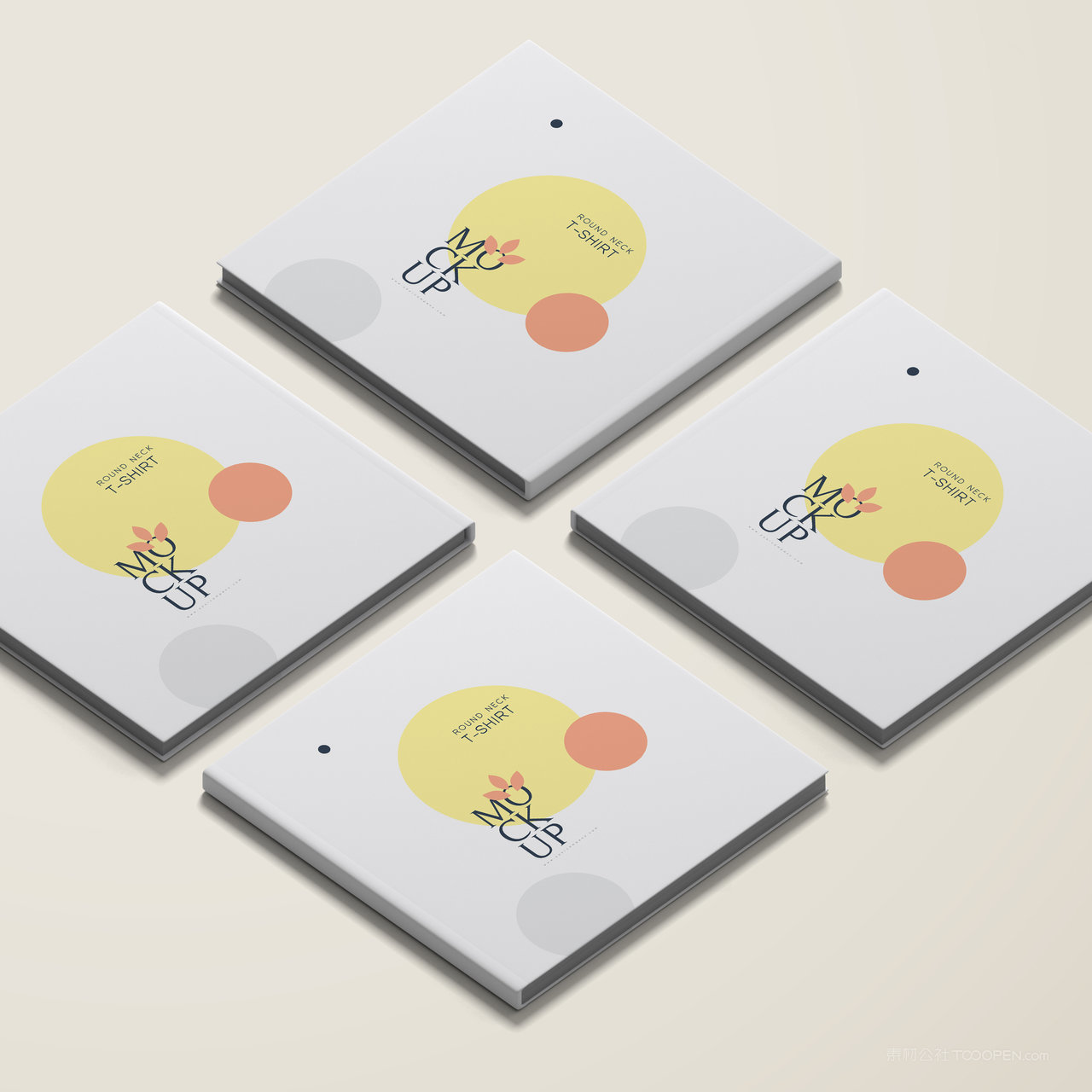 方形精装书籍画册贴图样机