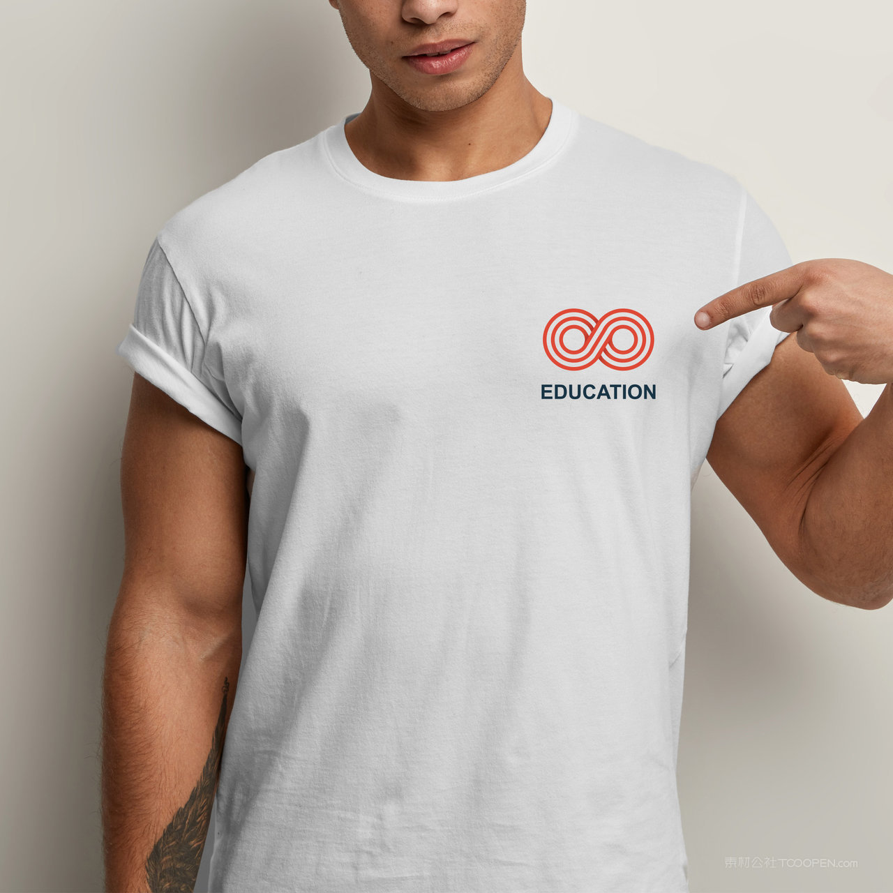 教育培训vi工作服贴图样机