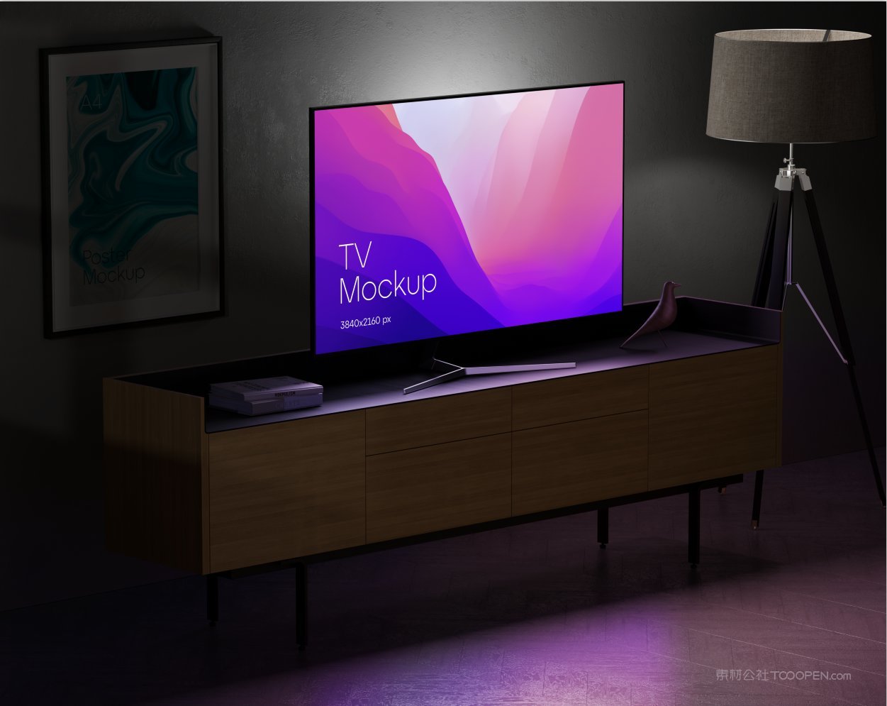 彩电电视场景样机