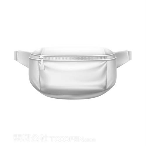 精美空白腰包样机矢量素材