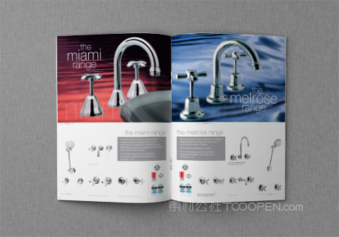 竖版商务企业骑马钉画册样机 (4)