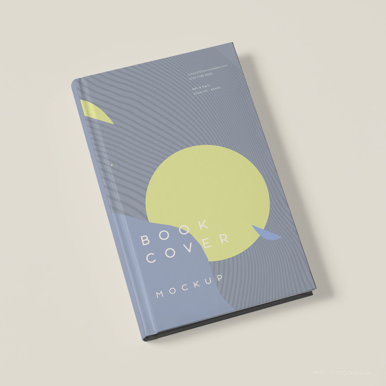 本子书本画册封面贴图样机