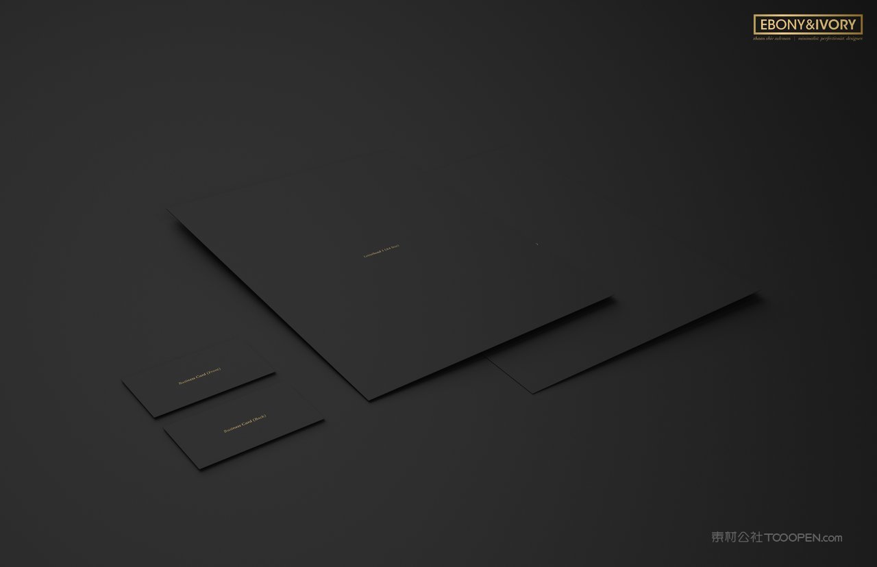 黑色质感企业vi样机贴图 (7)
