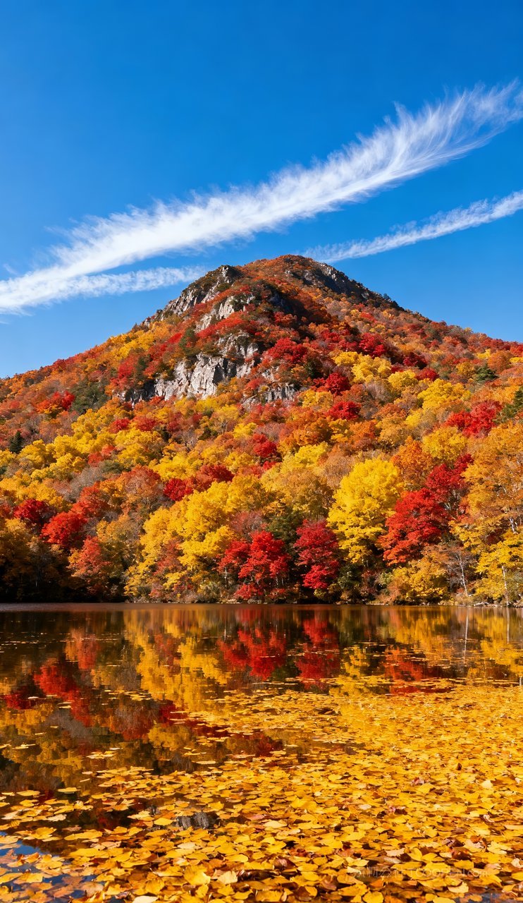 山峰天空意境青山山水湖泊蓝天唯美