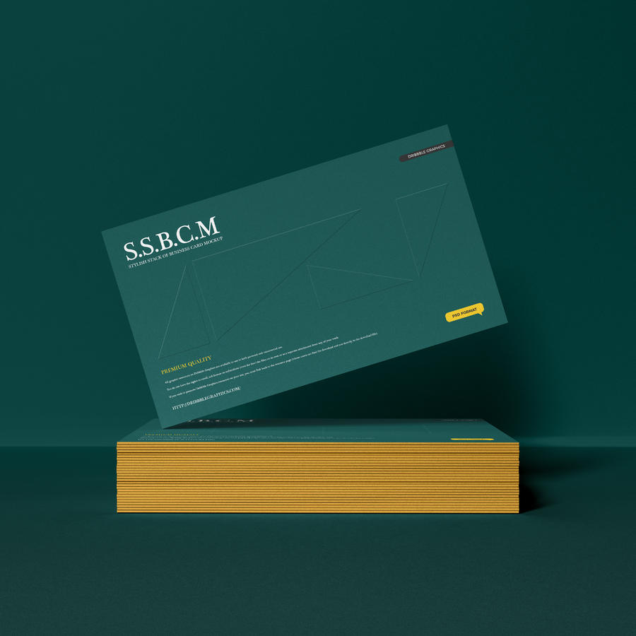 叠堆名片样机模型