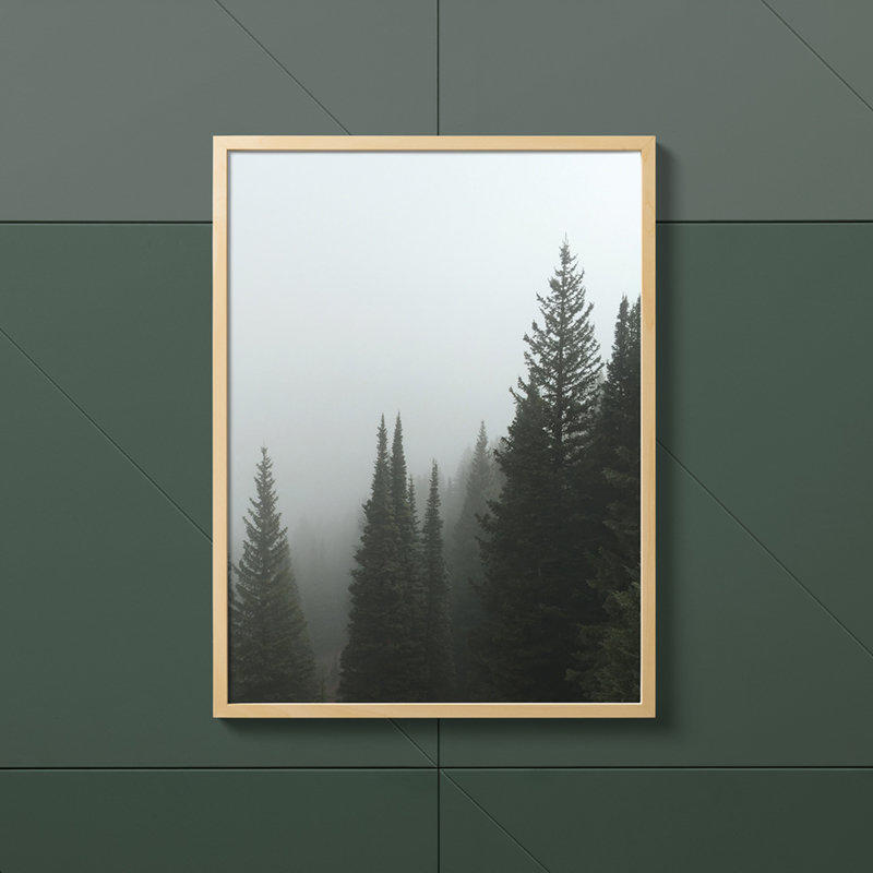 室内高清树林装饰画商业海报样机