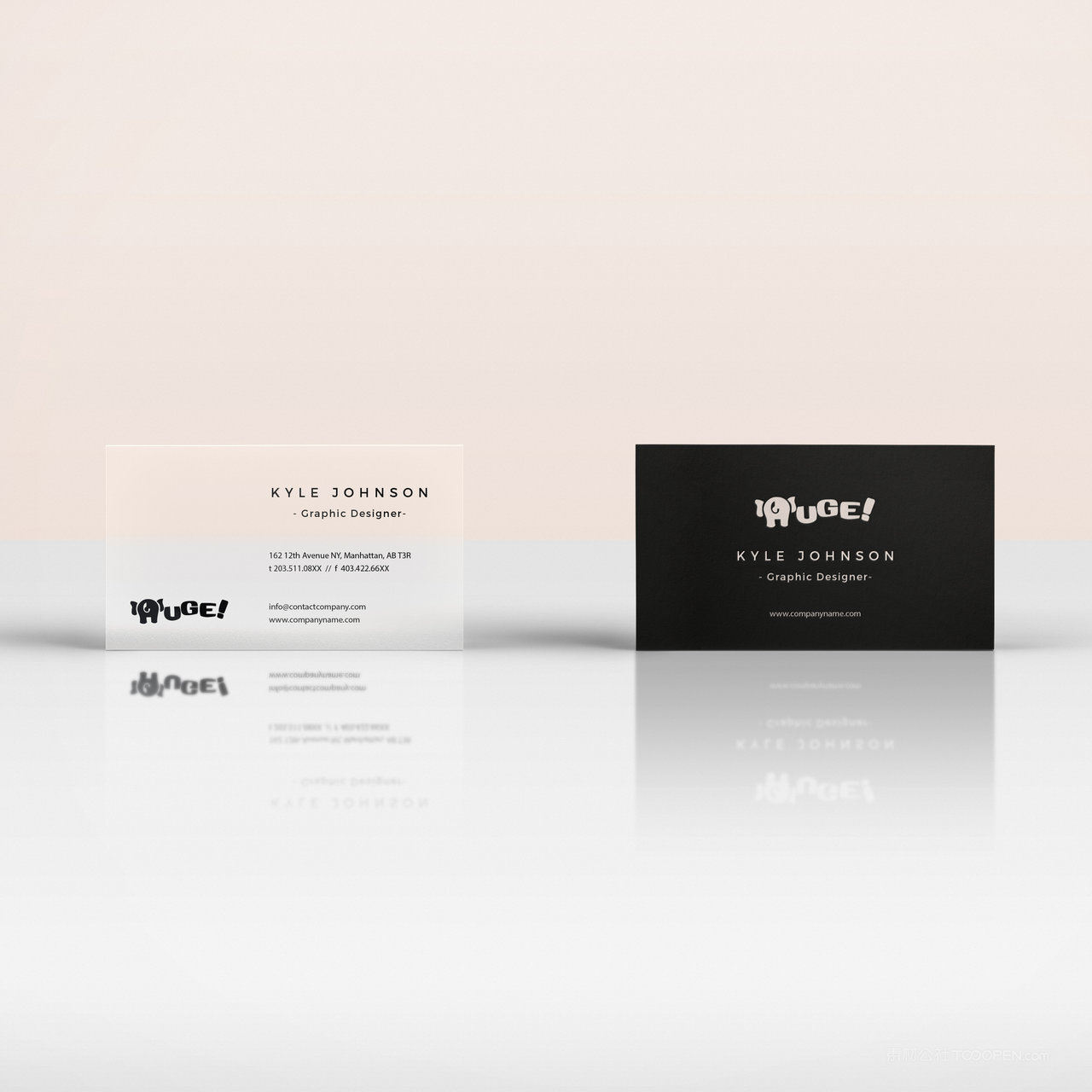 服装品牌vi正反面贴图样机