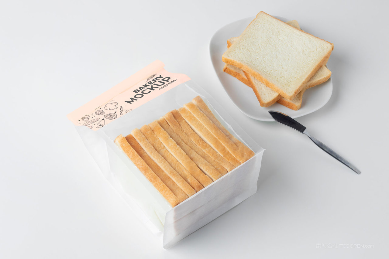 【2119期】糕点切片面包透明包装袋样机 (5)