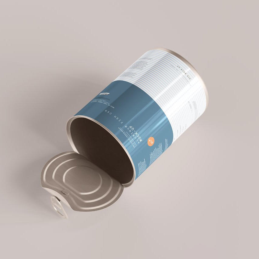 一个深蓝文艺易拉罐食品密封罐包装样机 (7)