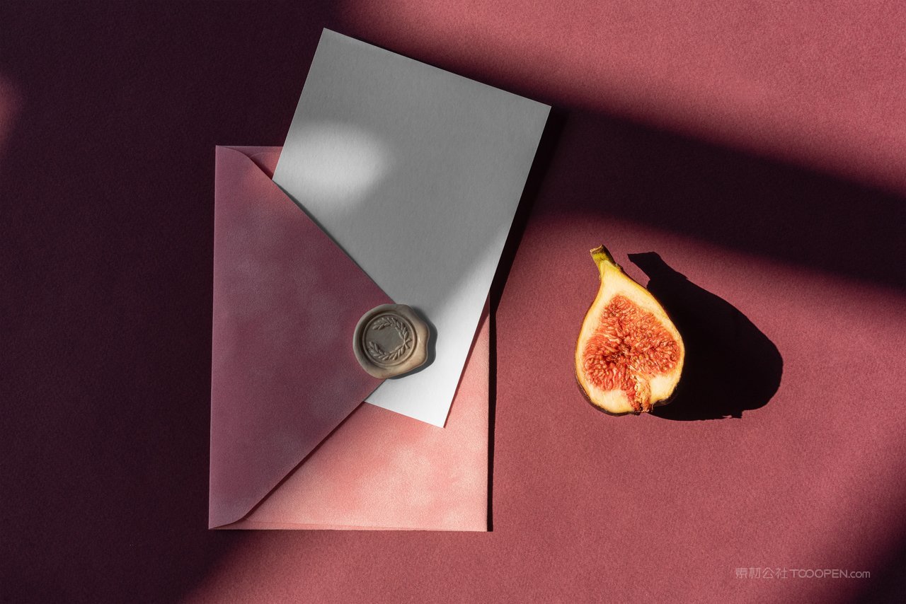 婚礼邀请函请柬信封卡片场景样机 (4)