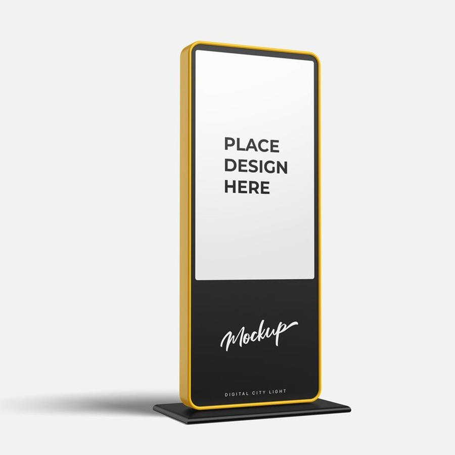 城市广告灯箱样机
