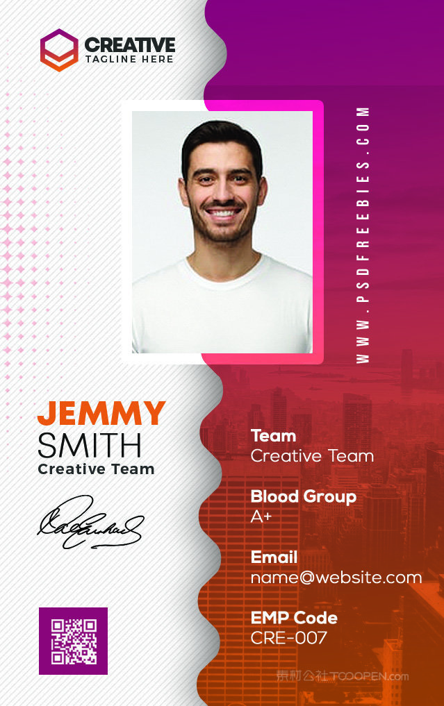 欧美工作牌设计