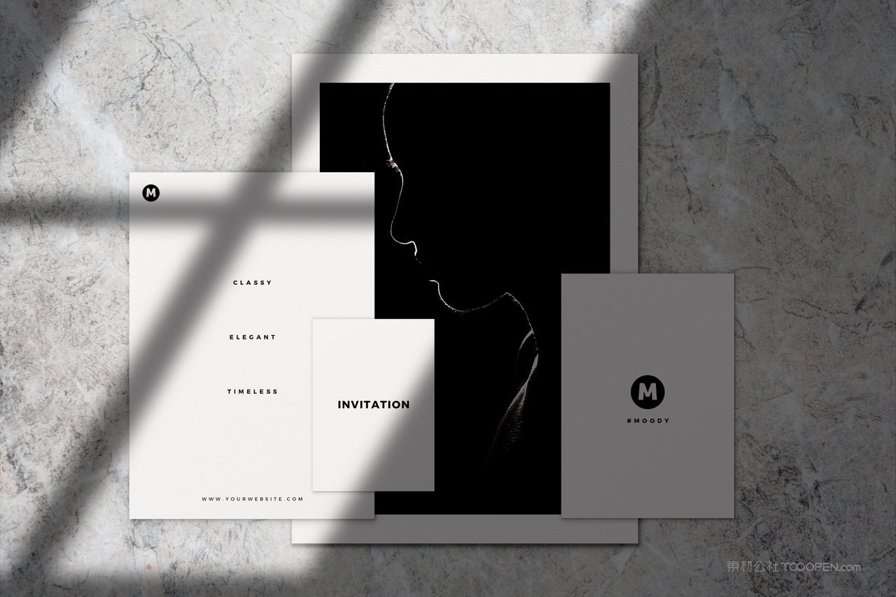 复古文艺光影海报样机 (23)