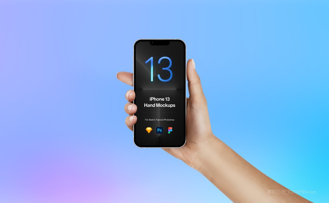 手持手机电脑黑色屏幕样机场景