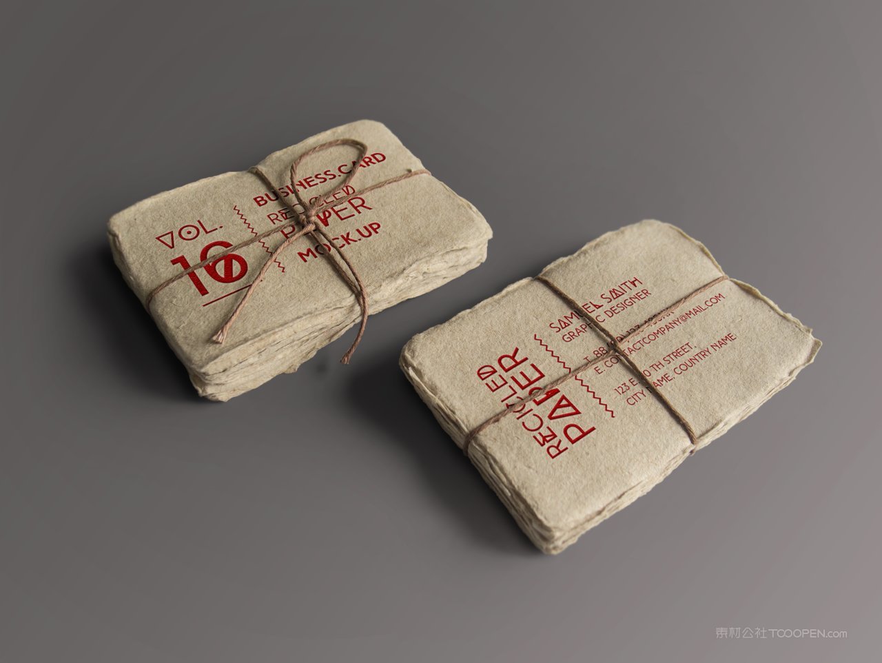 简洁背景名片贴图样机 (10)