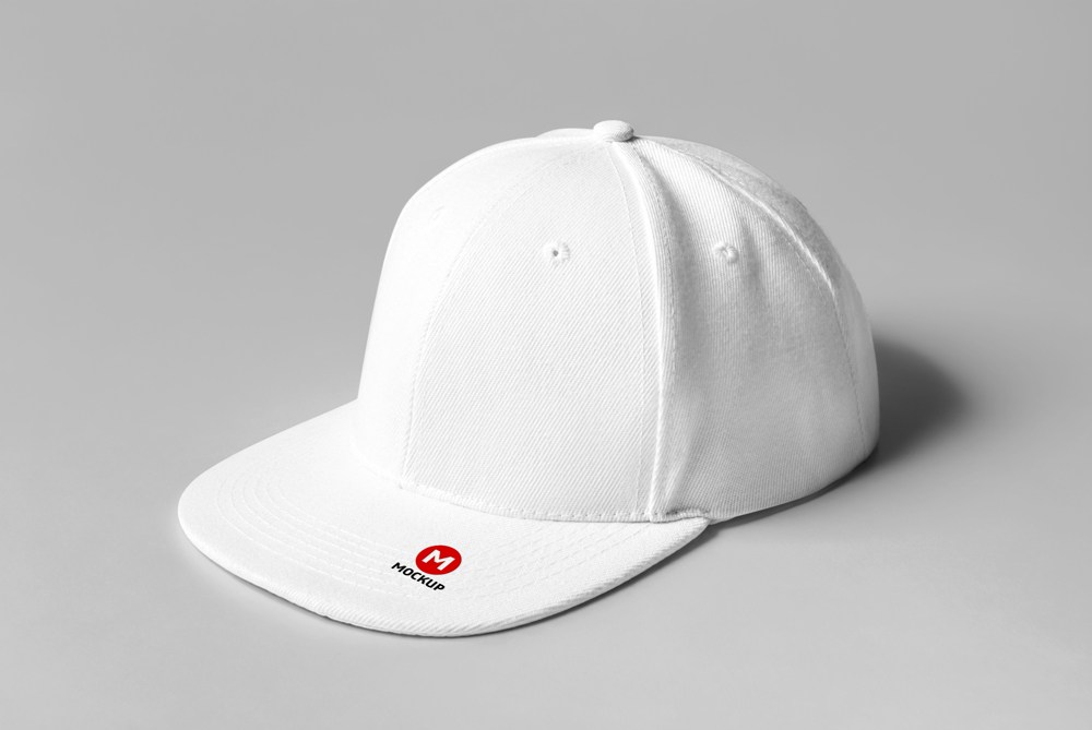 带沿帽棒球帽样机