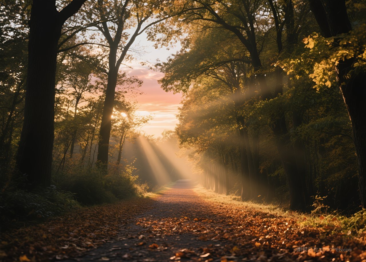 风景云彩日落景观唯美天空落日自然云层