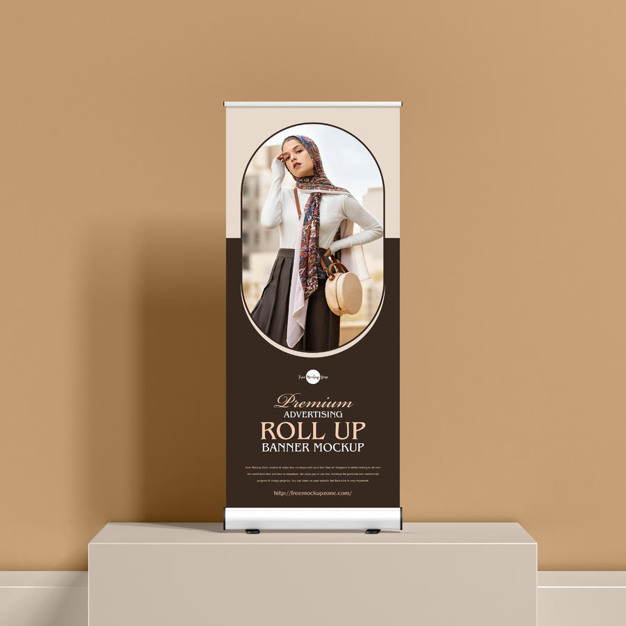 卷轴易拉宝样机